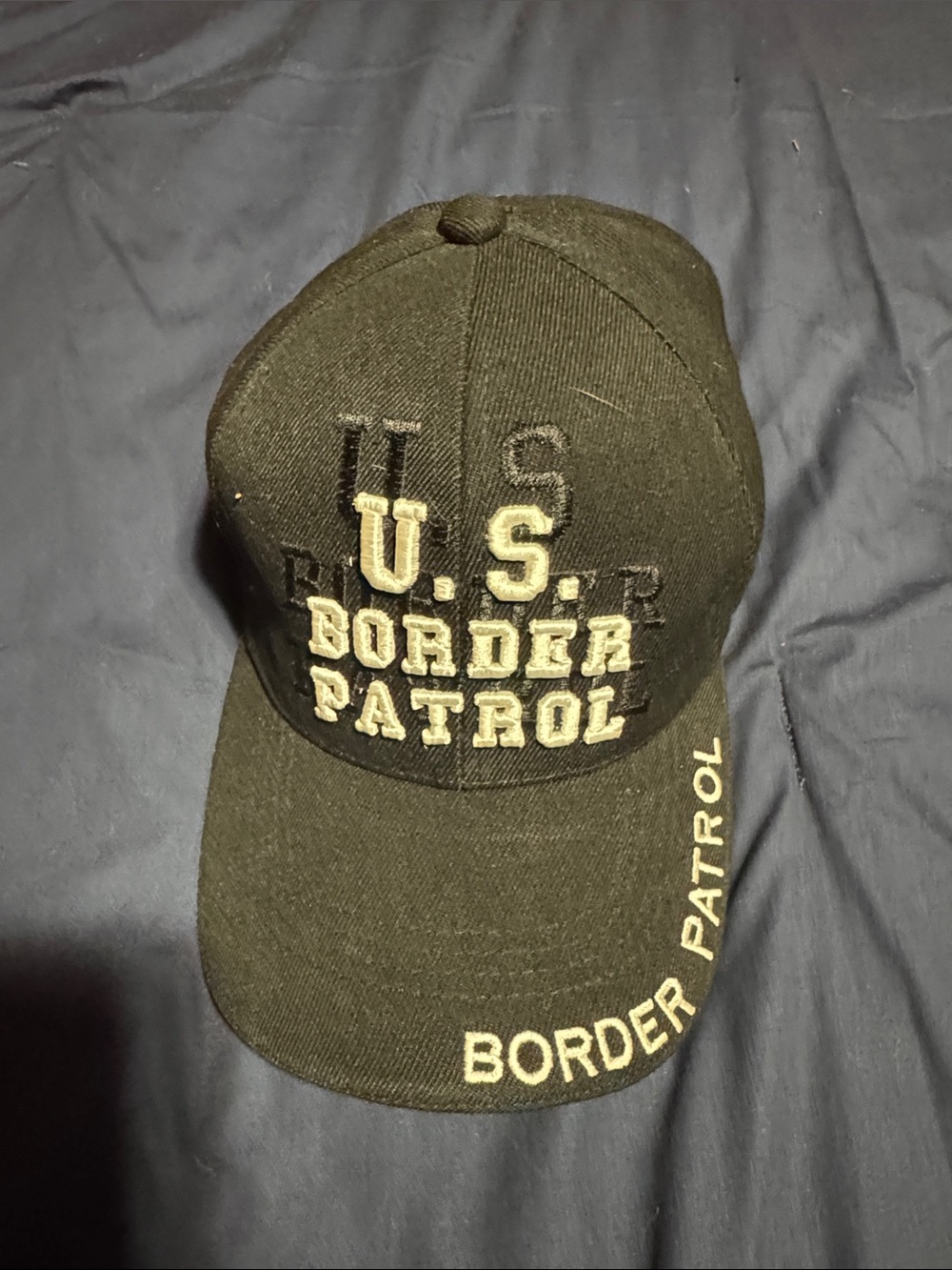 U.S. Border Patrol Embroidered Cap - Olive/Green
